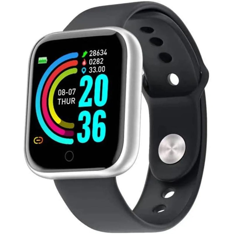 Smartwatch D20 - Relógio Inteligente y68 Esportivo Bluetooth Android/iOS - Com foto Na Tela