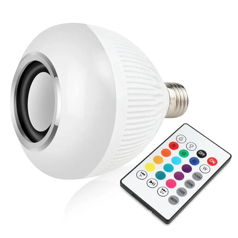 Alto-falante LED de 12 W Alto-falante Bluetooth com controle remoto Alto-falante LED Alto-falante Bluetooth com luz colorida