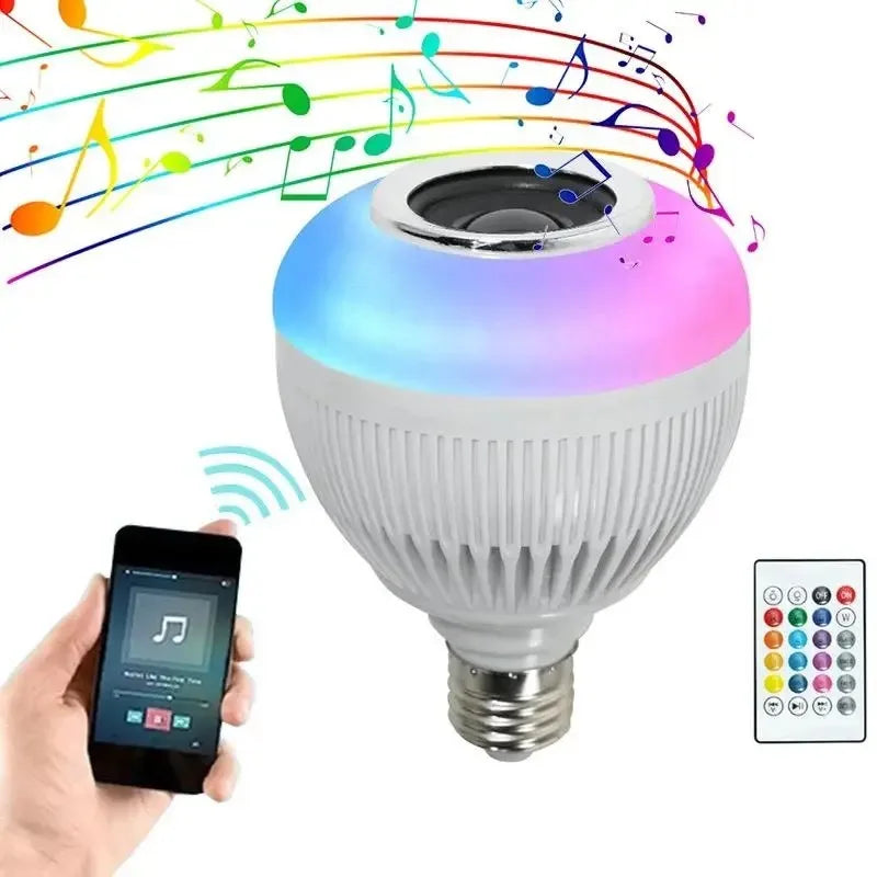 Alto-falante LED de 12 W Alto-falante Bluetooth com controle remoto Alto-falante LED Alto-falante Bluetooth com luz colorida